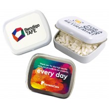 SMALL RECTANGLE TIN (White or Silver)